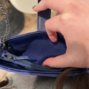 [CHANEL]★Velvet Mini Clutch Bag★Blue Chanel Blue Quilted Velvet Mini 2.55 Reissue 224 Flap Bag